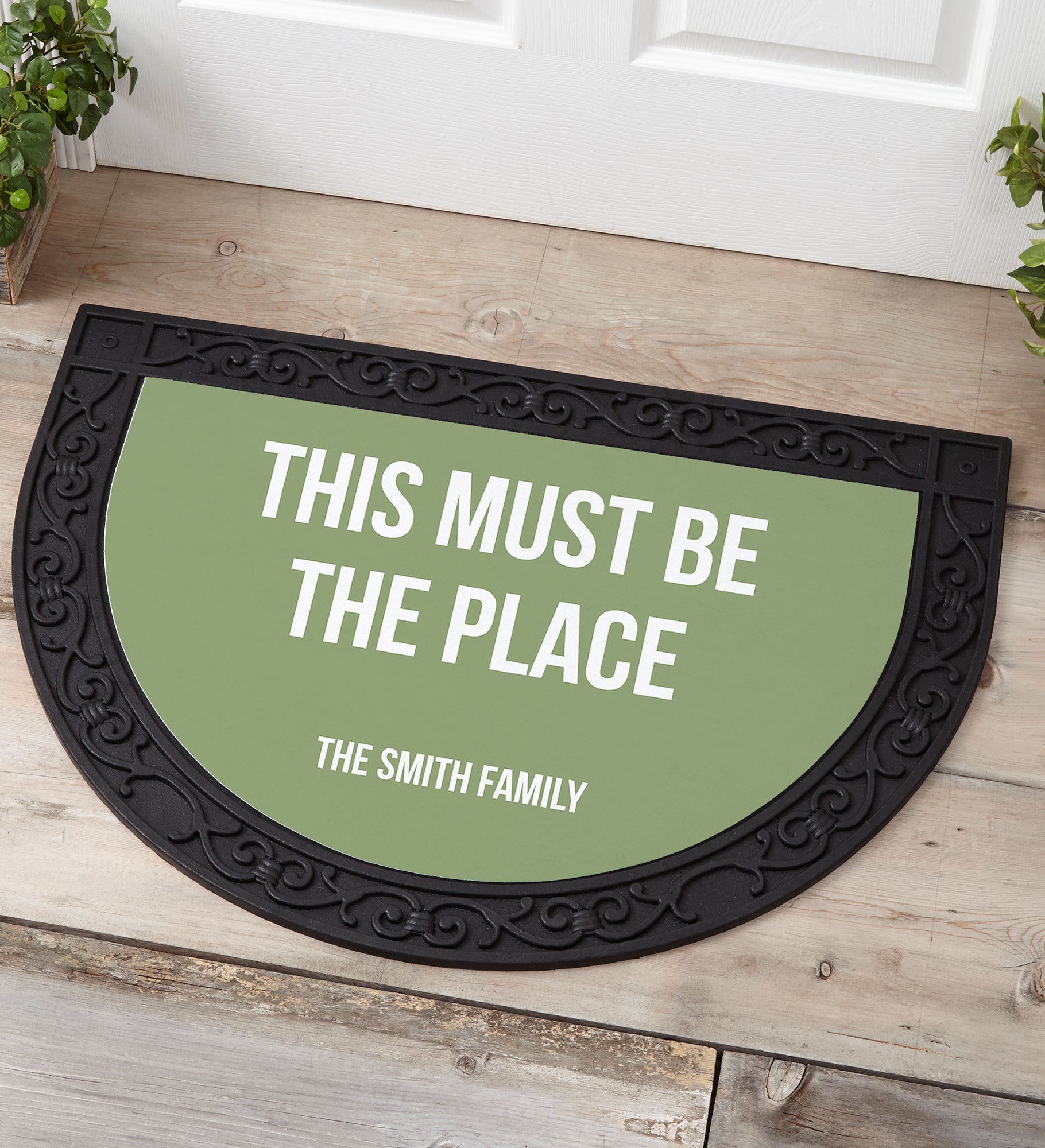 Expressions Personalized Half Round Doormat